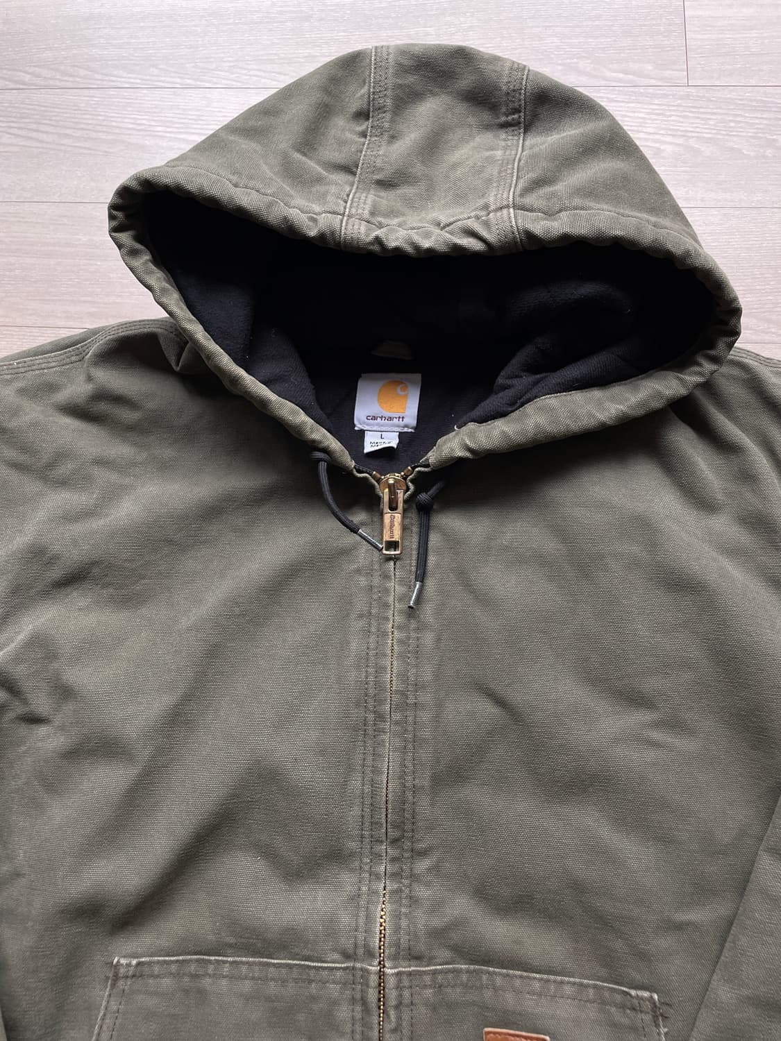 칼하트 j130 ARG 아미그린 액티브 샌드스톤 carhartt 빈티지 상품이미지4