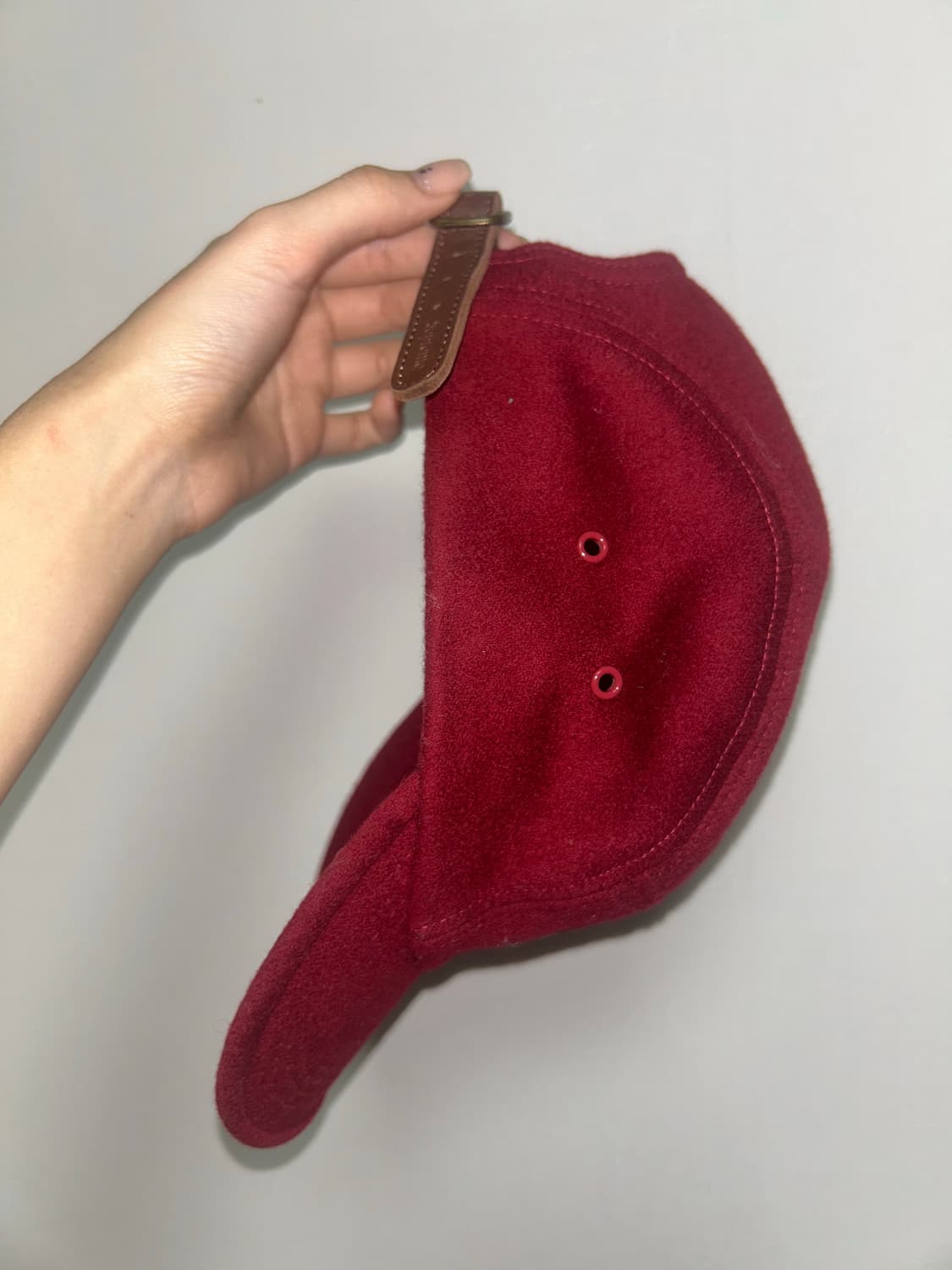 슈프림 울 캠프캡 레드 21FW 상품이미지3