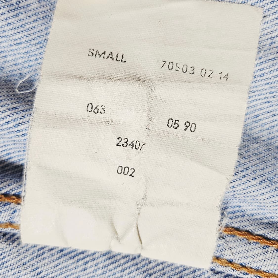 [S(100)][리바이스]90's 디스트로이드 트러커 3세대 데님 자켓 상품이미지7