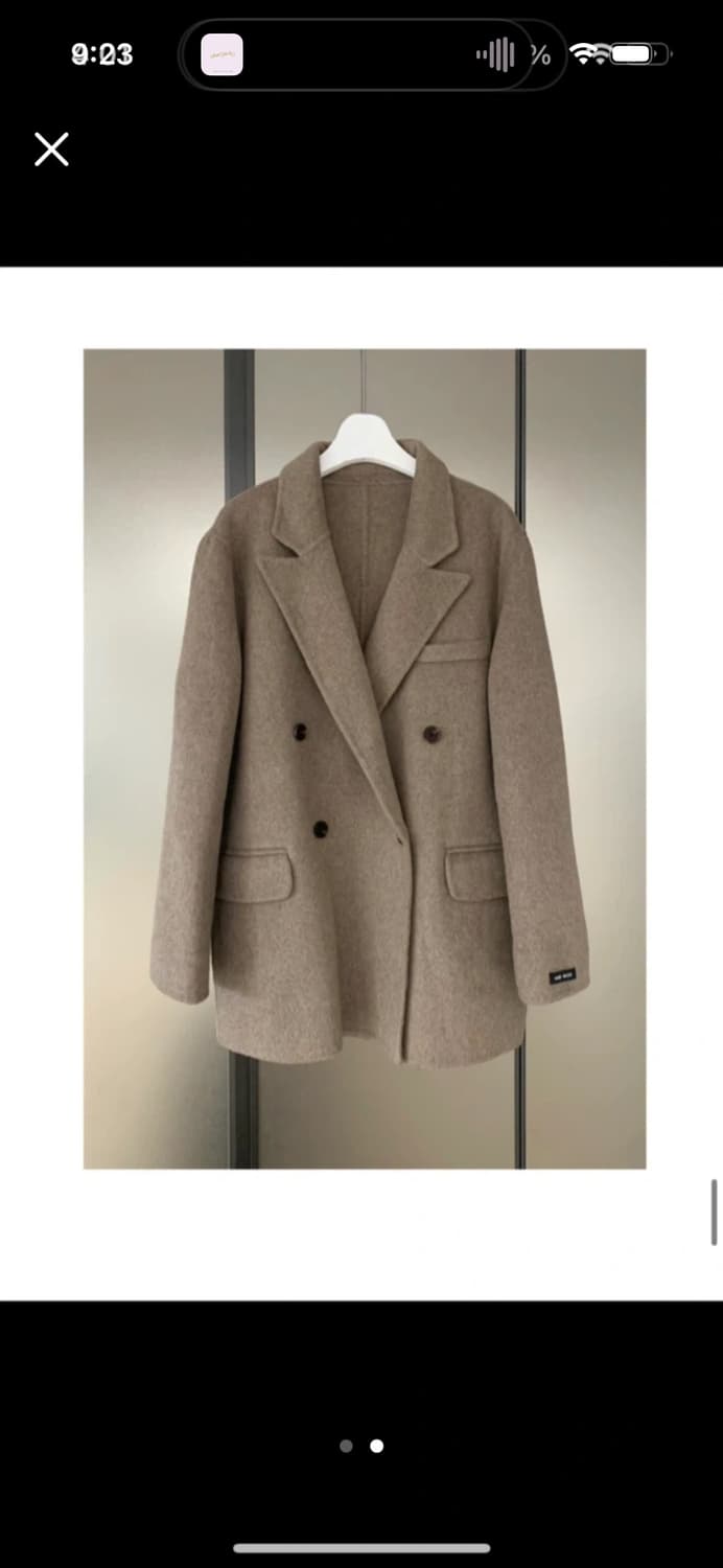 캐시미어 더블 반코트 상품이미지2