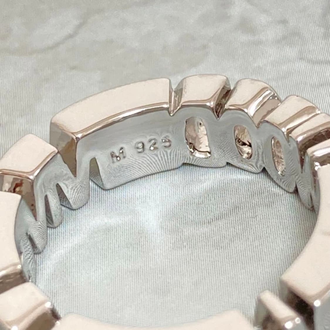 비비안웨스트우드 레터링 orb 로고 반지(새상품) 상품이미지3