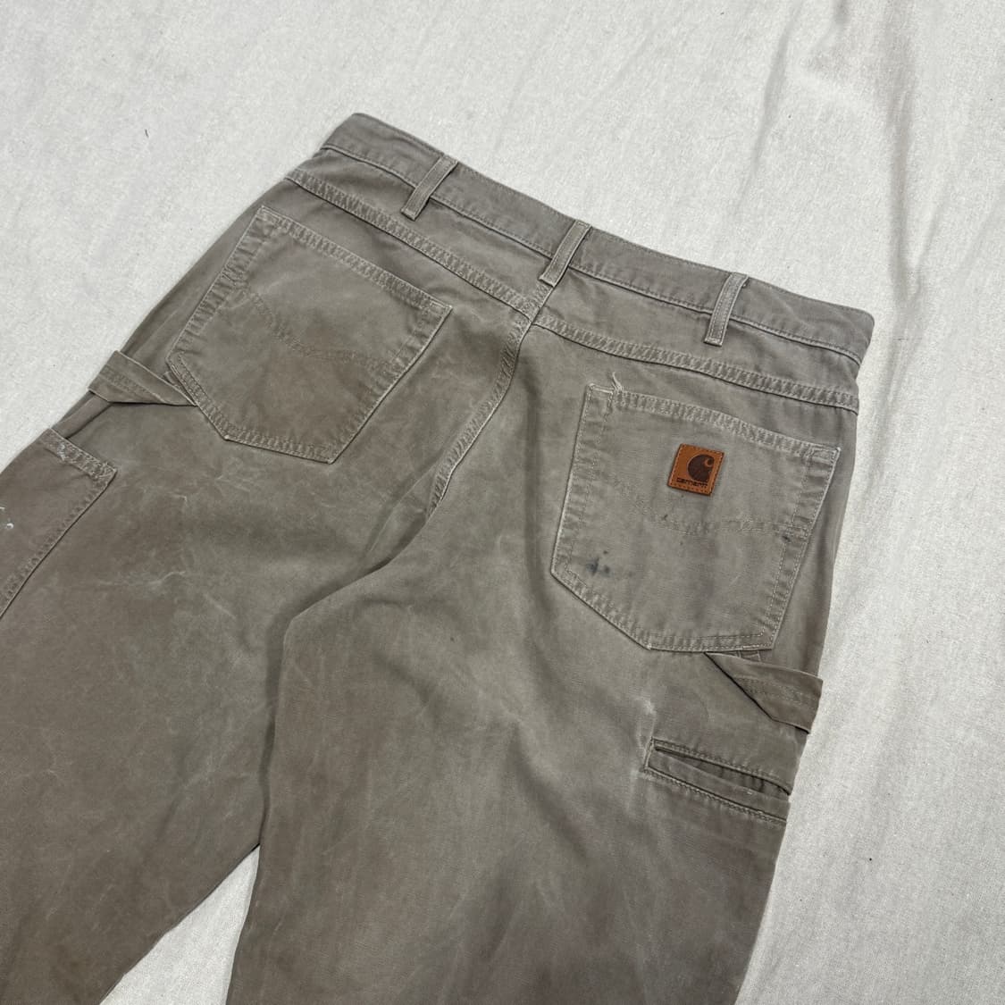 칼하트 빈티지 싱글니 브라운 카펜터 워크팬츠 34 상품이미지5