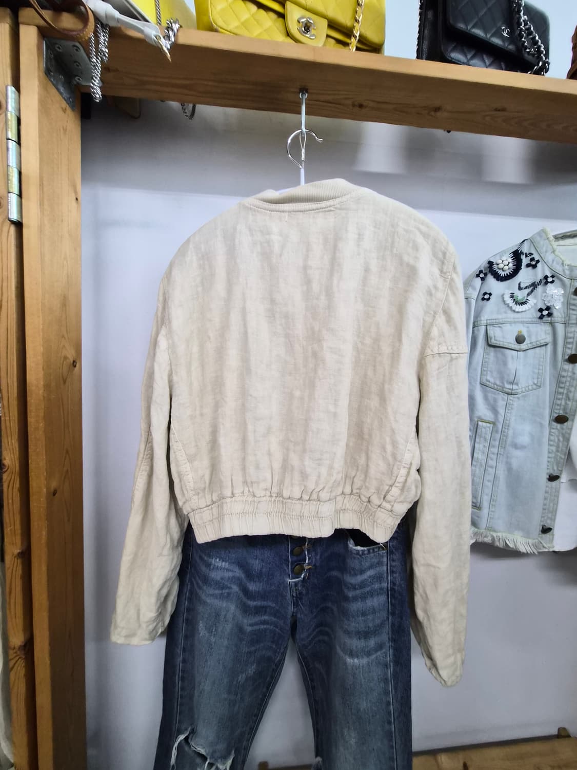 자라 린넨 블루종 점퍼 상품이미지8