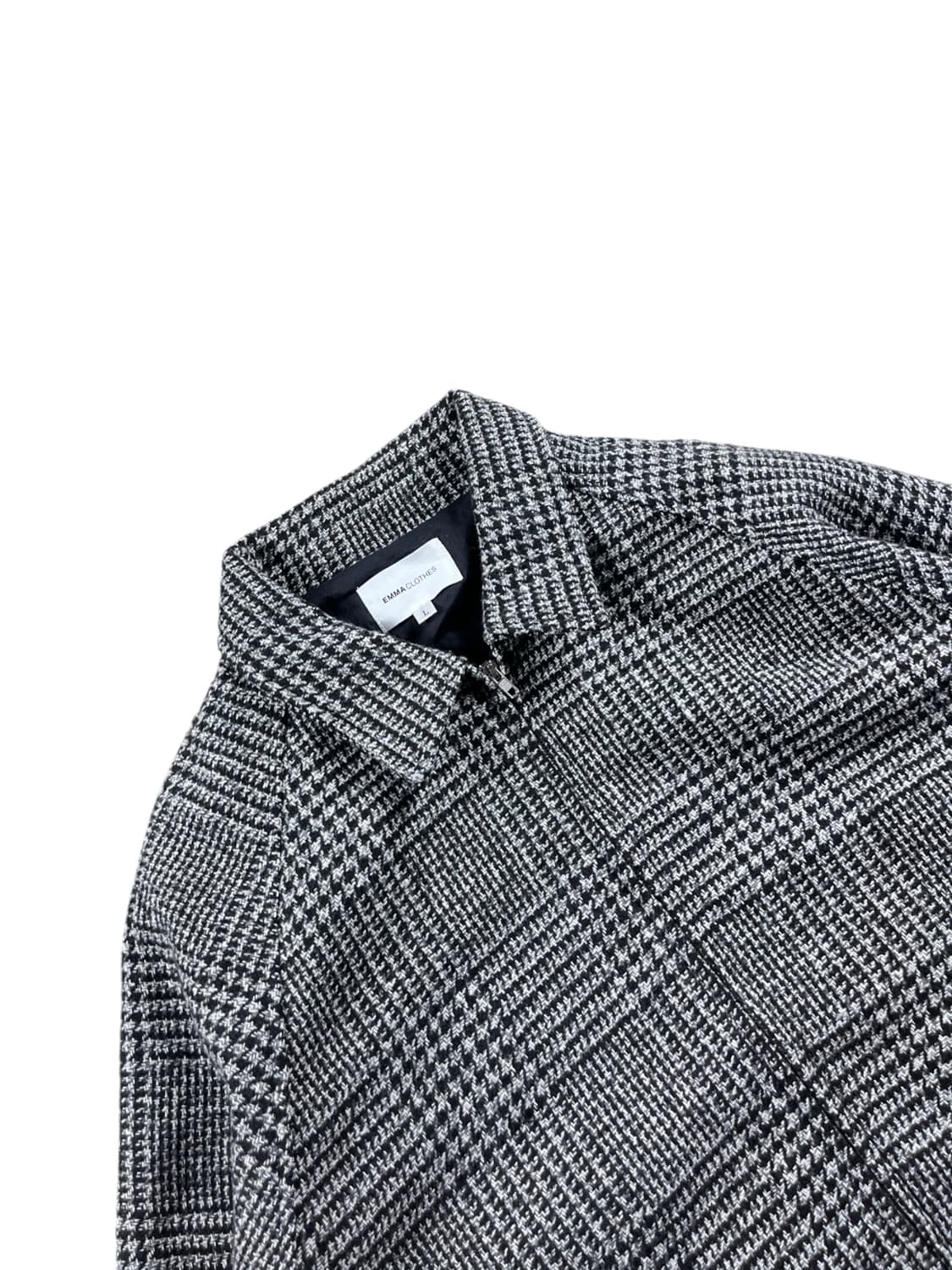 Vintage 하운드투스 패턴 울 혼방 자켓  상품이미지2