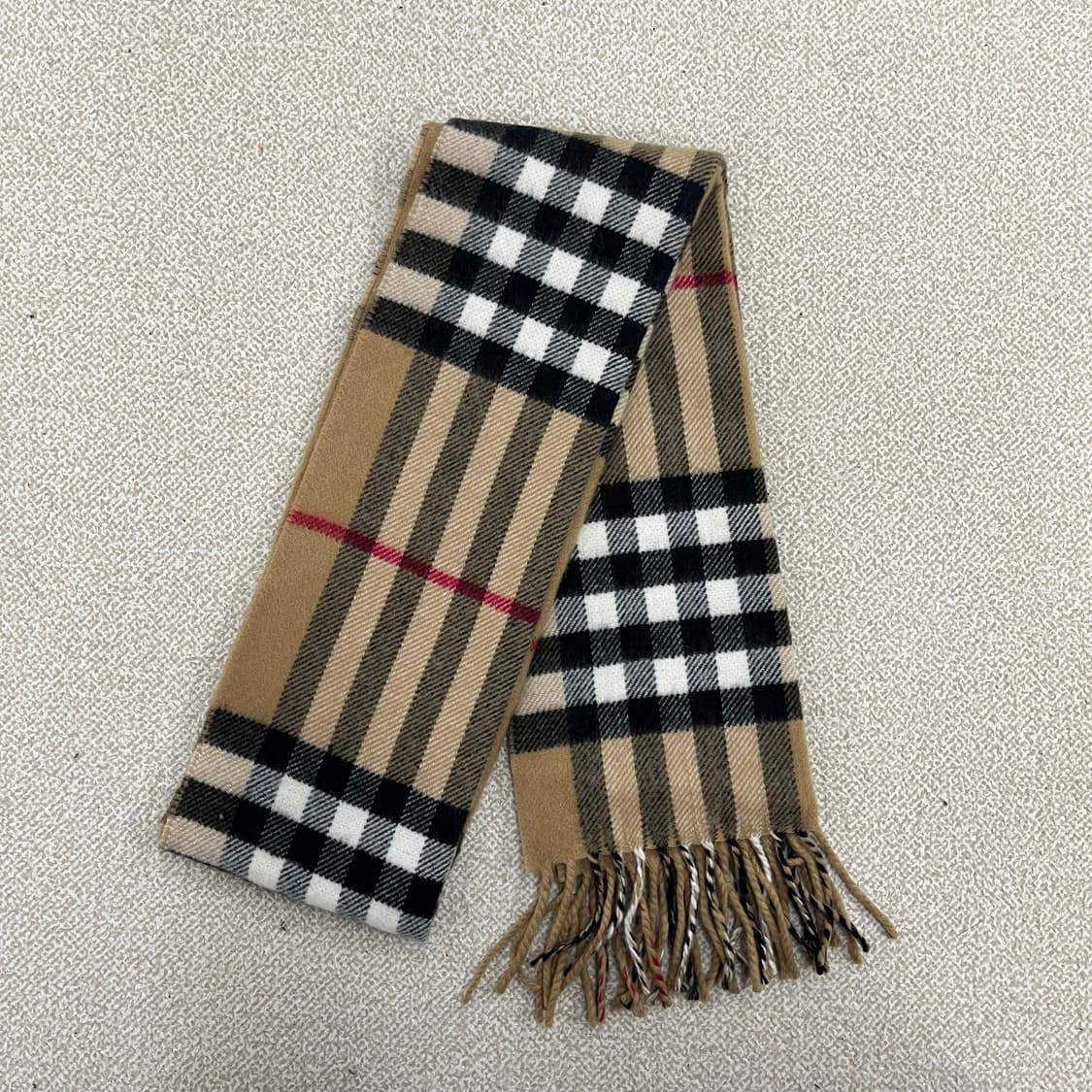 [실측확인] 크리스찬오자르 클래식체크 목도리 머플러 0116M1 상품이미지2