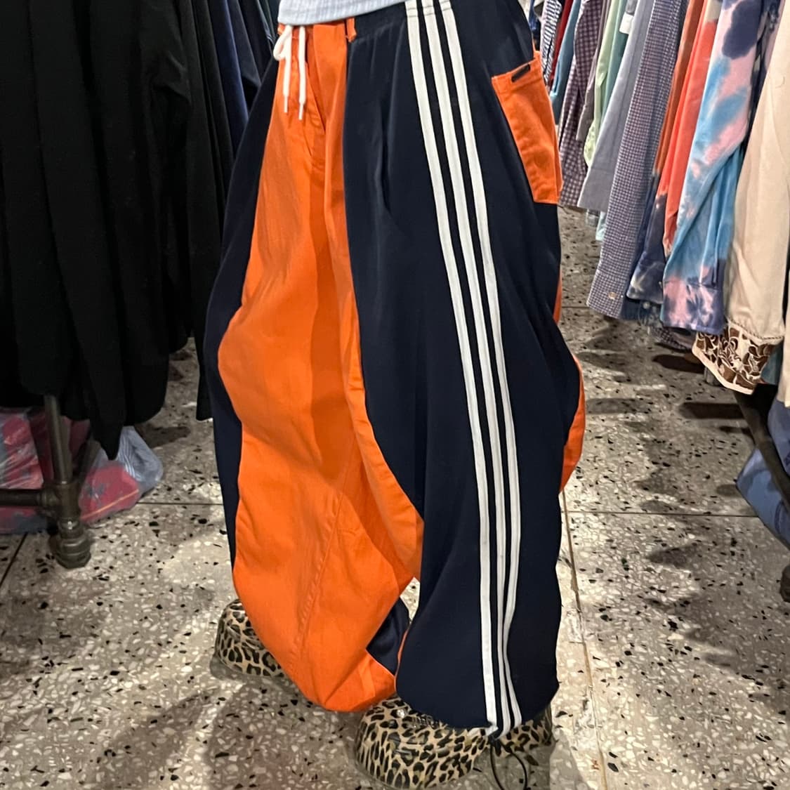 Adidas 아디다스 커스텀 데님 조거 팬츠  상품이미지4
