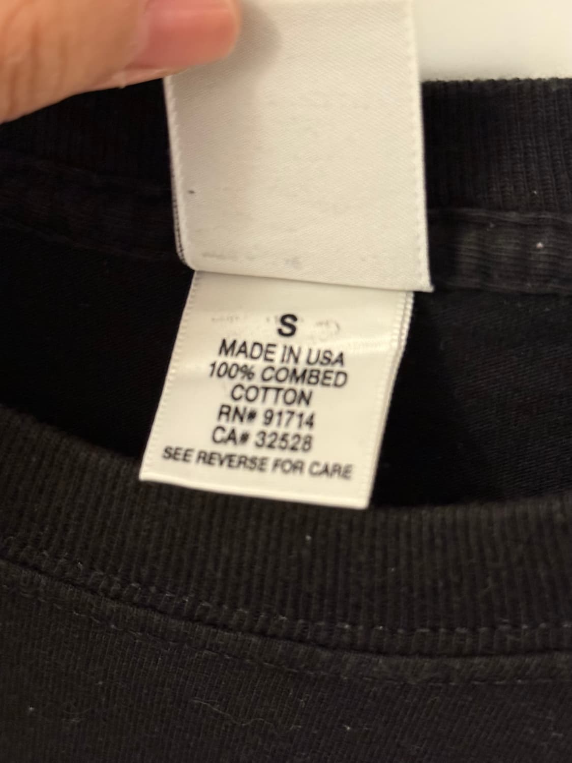 아르마니 익스체인지 Made in USA 블랙 반팔 상품이미지5