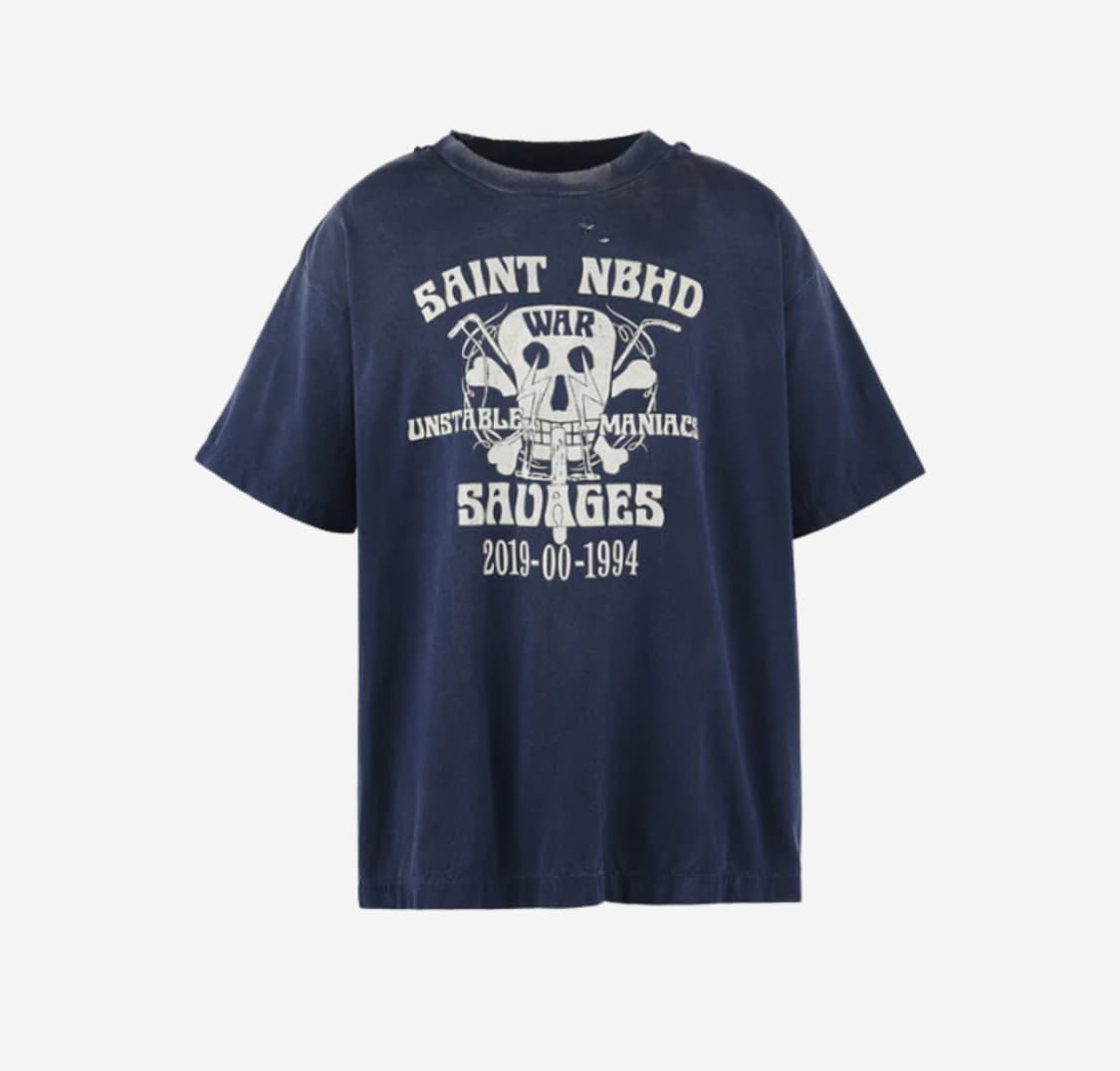 [XL] 네이버후드 x 세인트 마이클 STHD Saint NBHD 네이비 상품이미지1