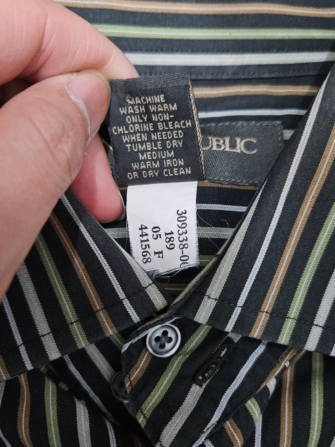 바나나리퍼블릭 빈티지 스트라이프 셔츠 상품이미지3