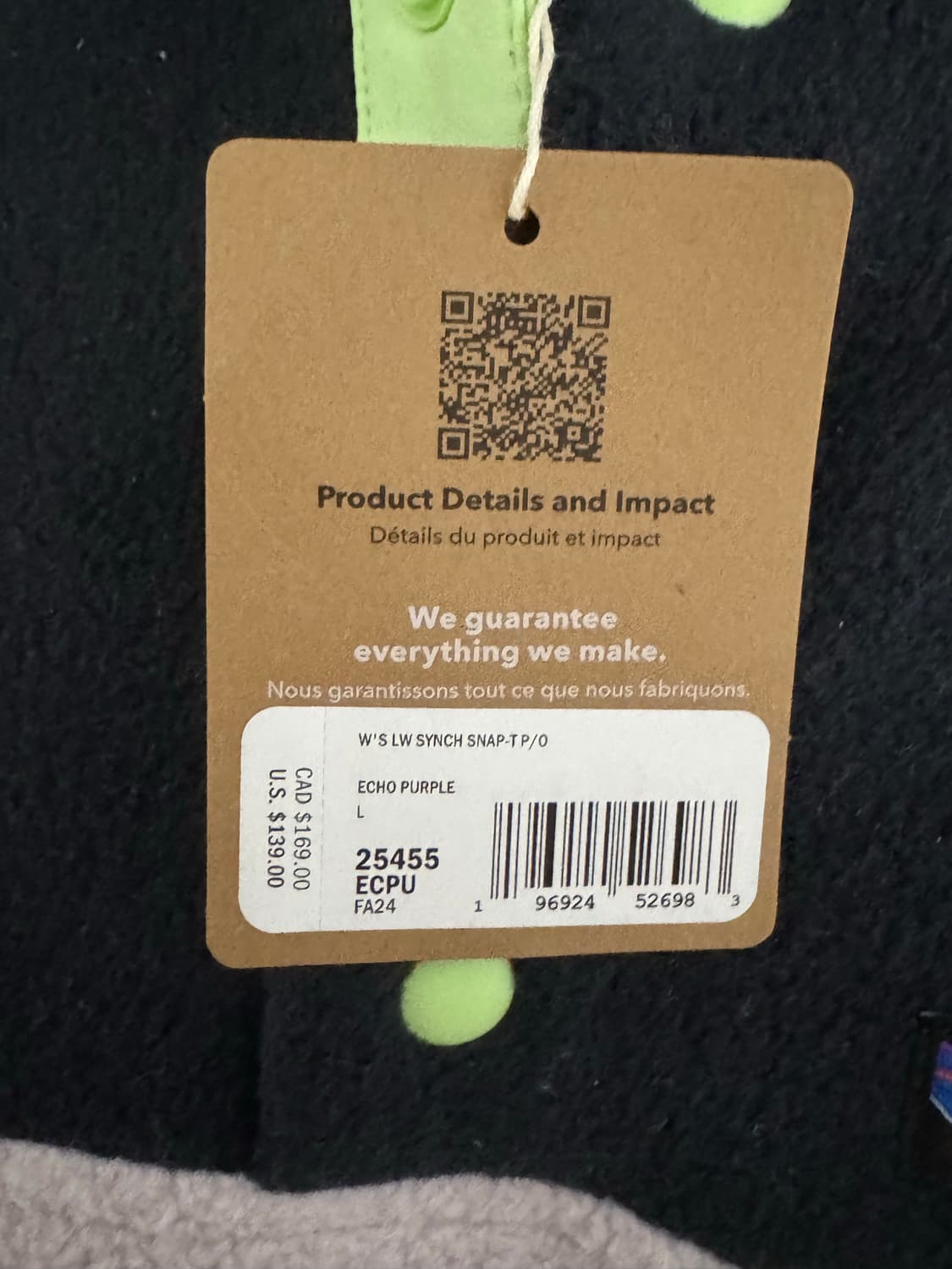 파타고니아 신칠라 에코 퍼플 상품이미지2