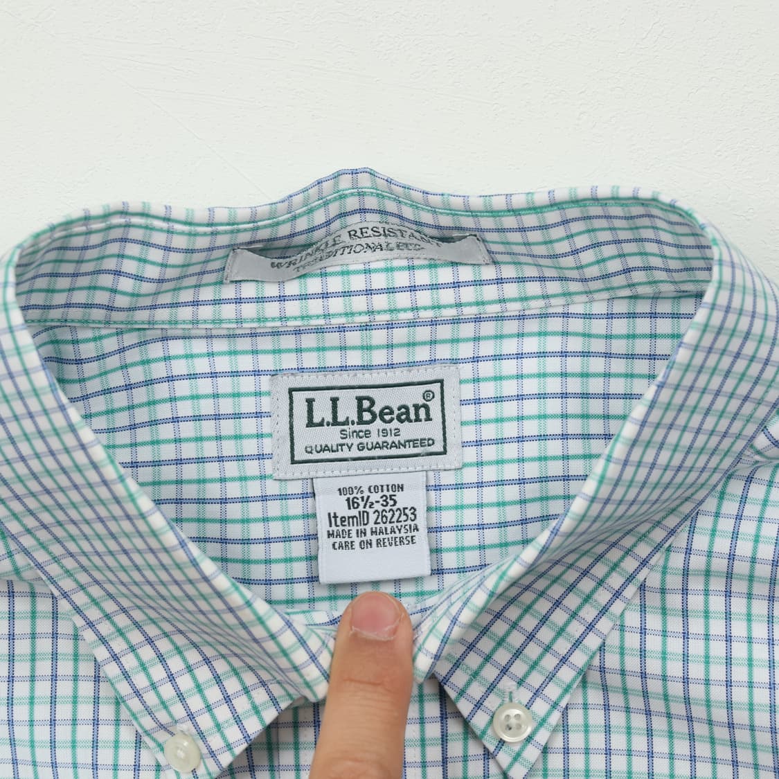 엘엘빈 체크 셔츠 XL A1151 상품이미지3