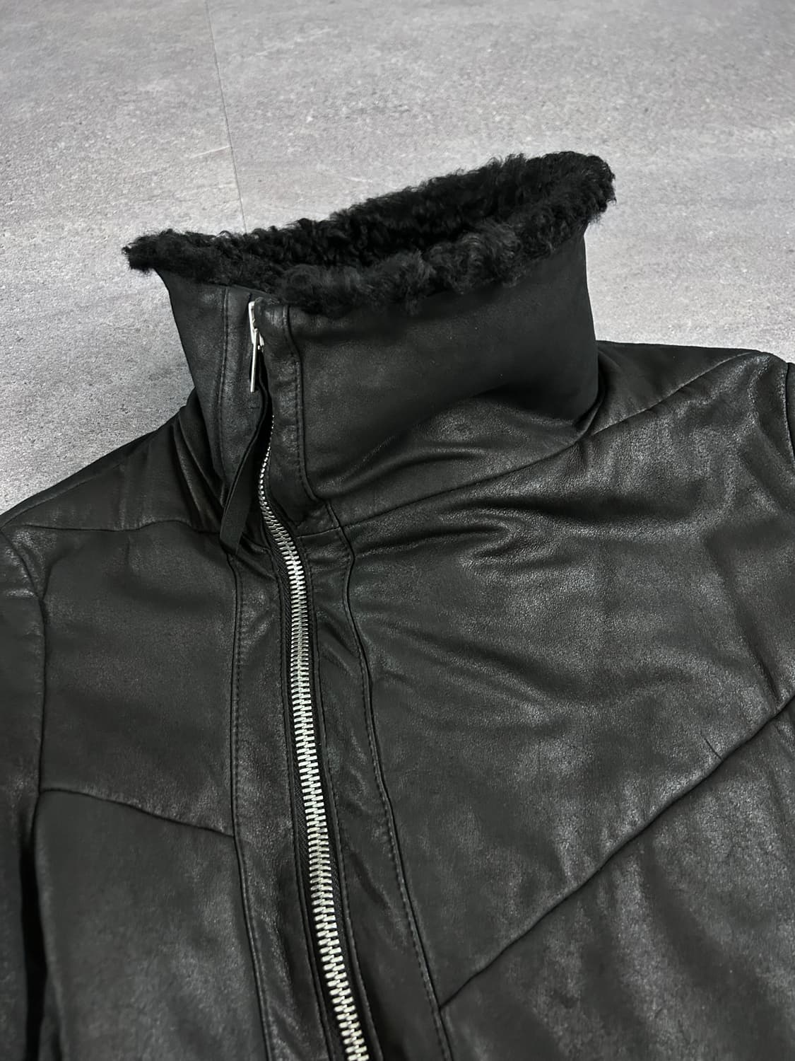 시스템 옴므 시어링 하이넥 자켓 상품이미지3