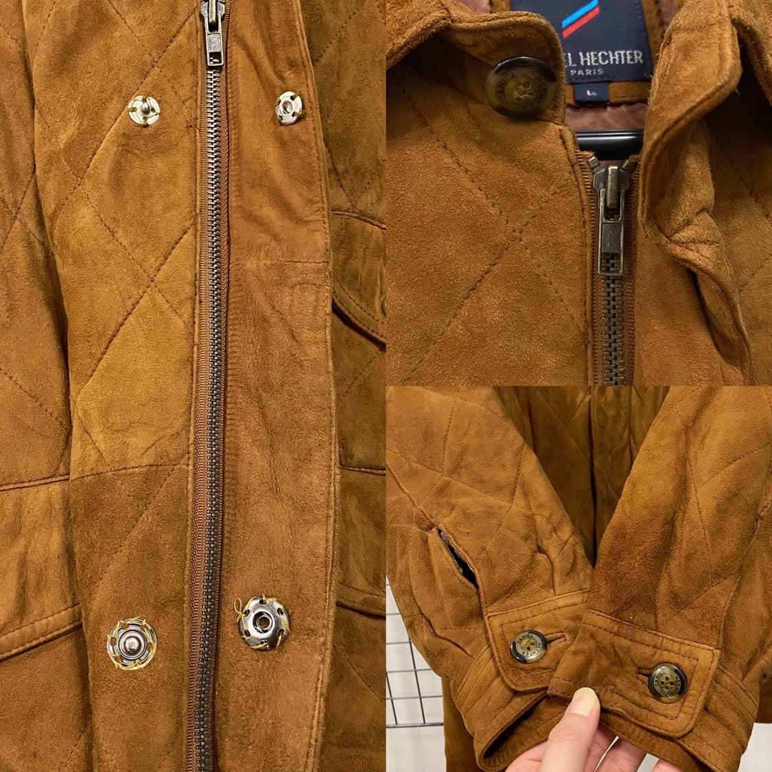 90s 빈티지 양가죽 퀼팅 자켓 상품이미지5