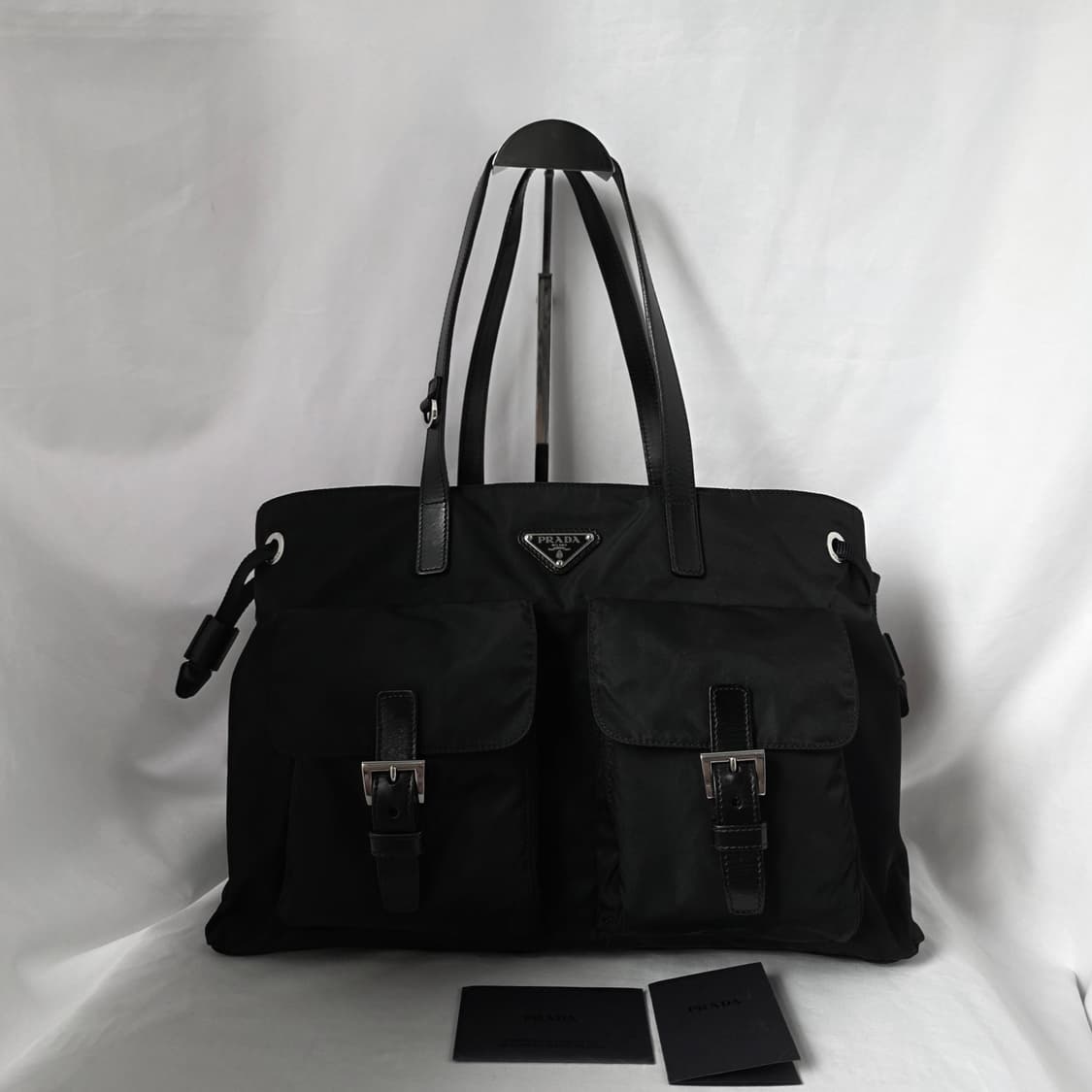 [정품 PRADA] 프라다 투포켓 나일론 숄더백 쇼퍼백 상품이미지9
