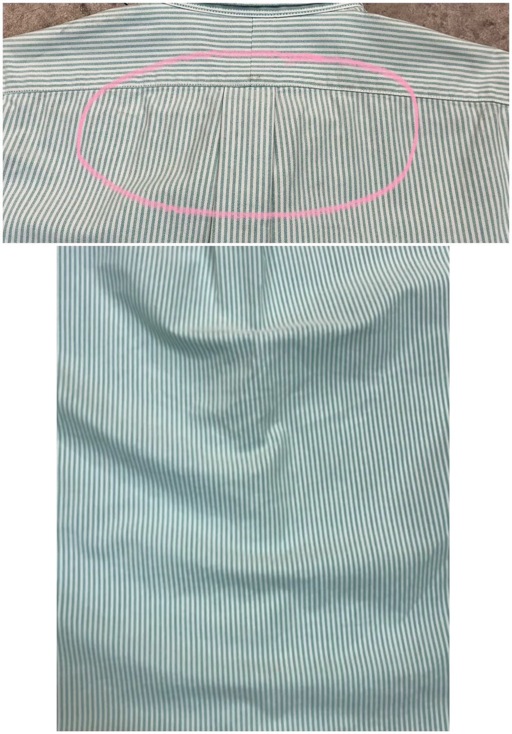 폴로 랄프로렌 스트라이프 반팔 셔츠 그린 100 #csz3347  상품이미지9