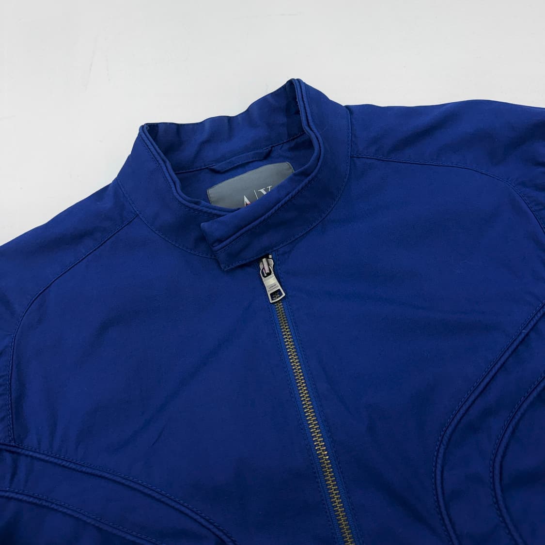 아르마니 익스체인지 투웨이 커브드 디테일 코튼 바이커 자켓 상품이미지3