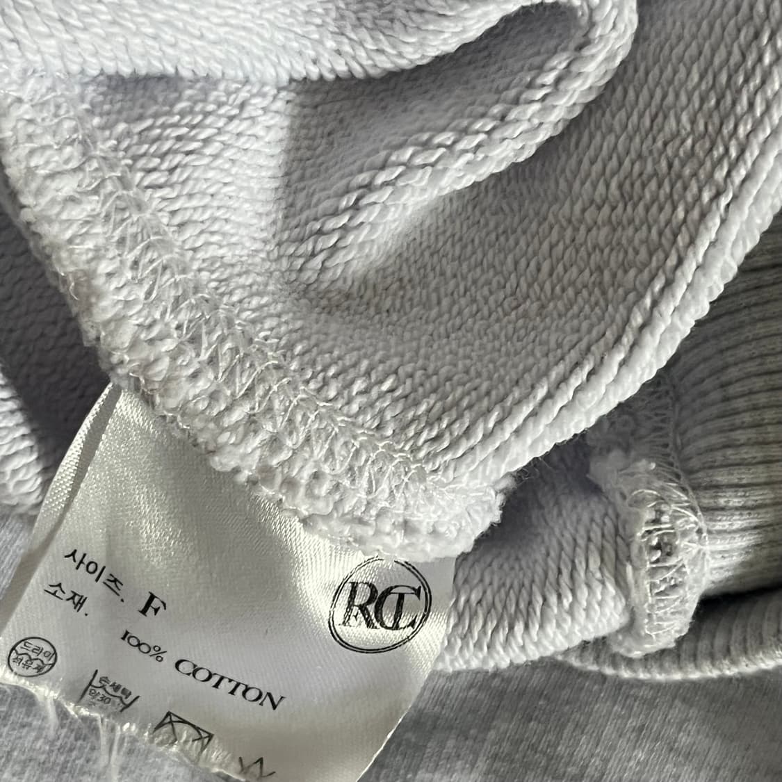 Recto 렉토 맨투맨 멜란지그레이 상품이미지8