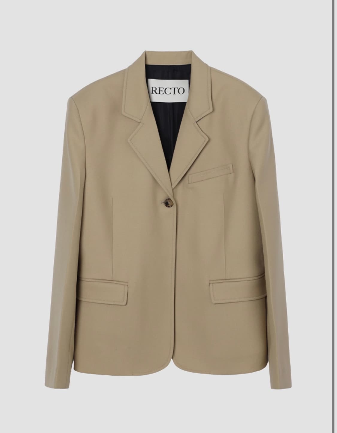 Recto 렉토 보이프랜드 싱글버튼 포인트 자켓 s사이즈 상품이미지2