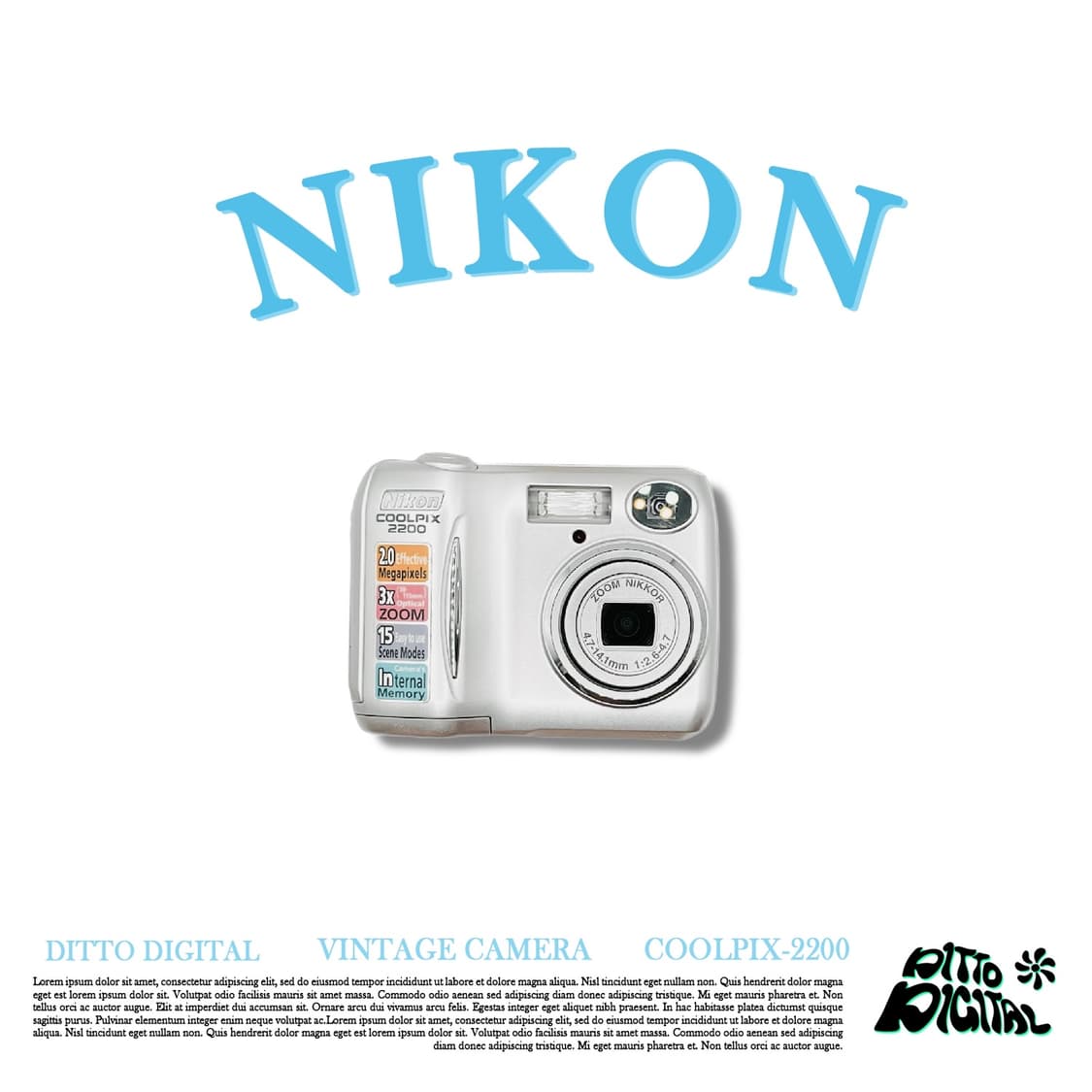 Nikon Coolpix 2200디카 상품이미지1
