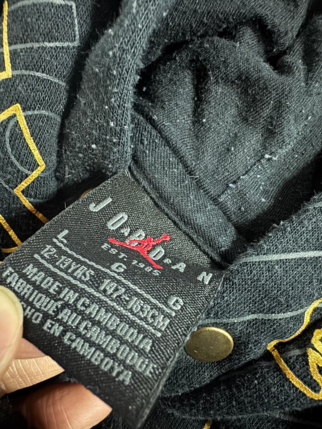 여성 나이키 조던 키즈 프린팅 후드티 S 12세 상품이미지3