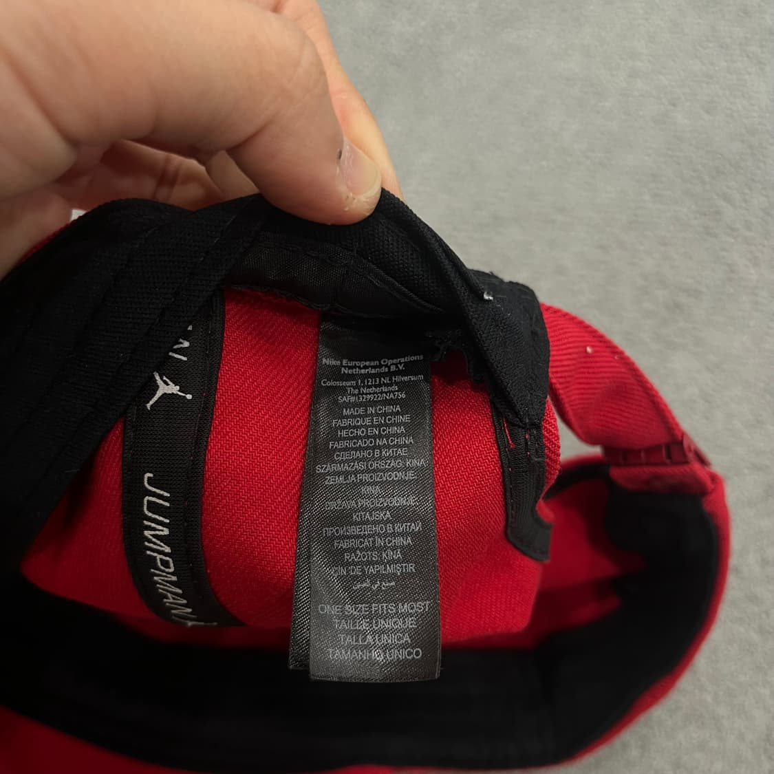 조던 빨간색 볼캡 모자 상품이미지6