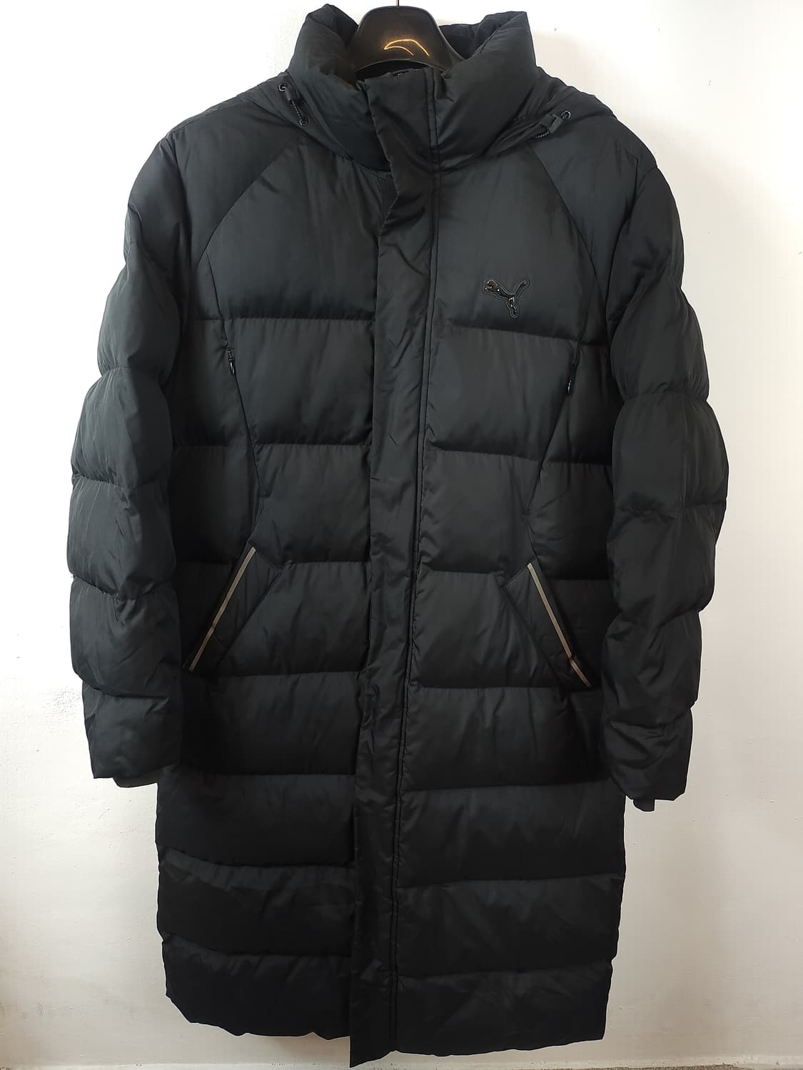 푸마 블랙 발열후드롱패딩 블랙 100 L 상품이미지2