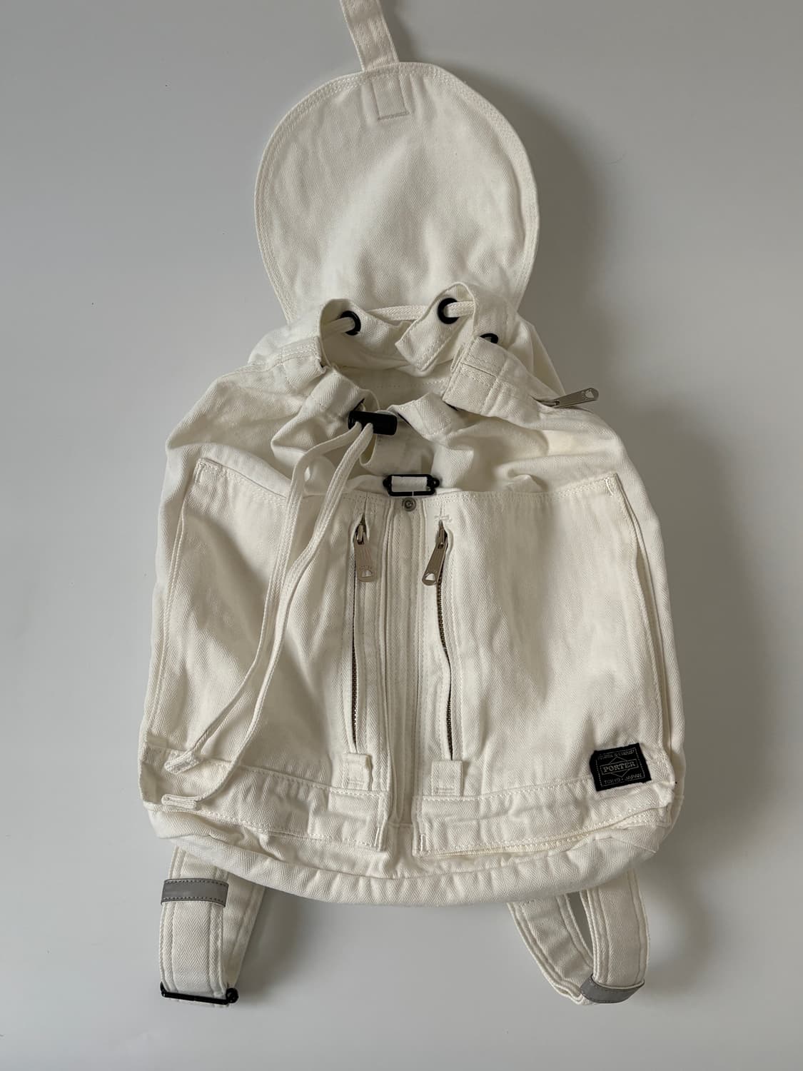 Twill Cotton Rucksack (White) 상품이미지6