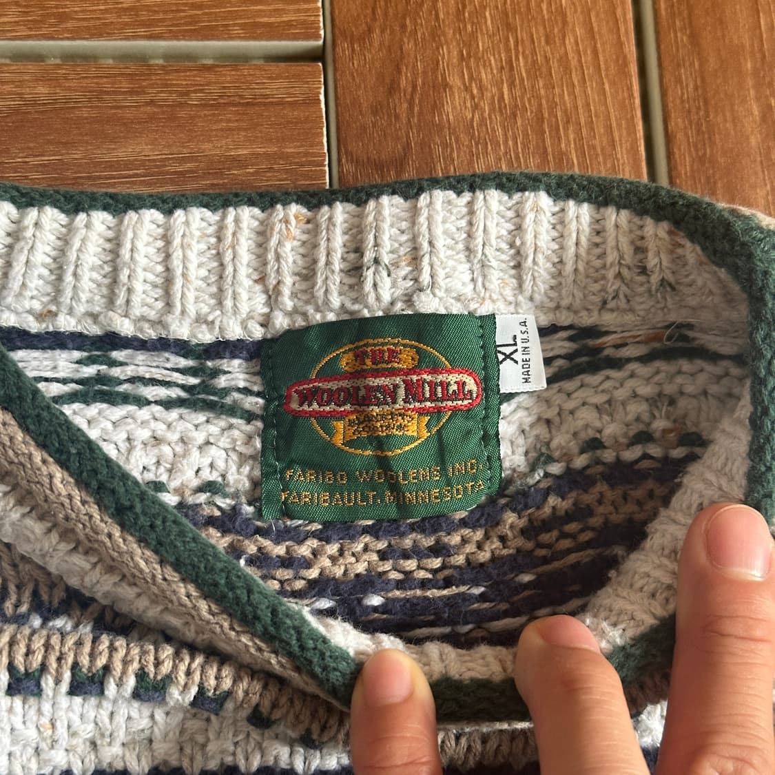 The woolen mill fairisle knit sweater 상품이미지5