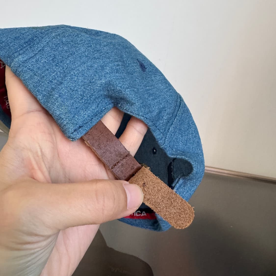 USA NAUTICA 데님 가죽 빈티지 모자 볼캡 vintage cap 상품이미지7