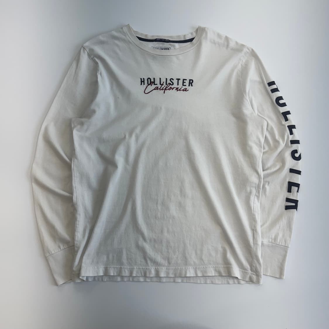 Hollister 홀리스터 사이드로고 화이트 롱슬리브 상품이미지3
