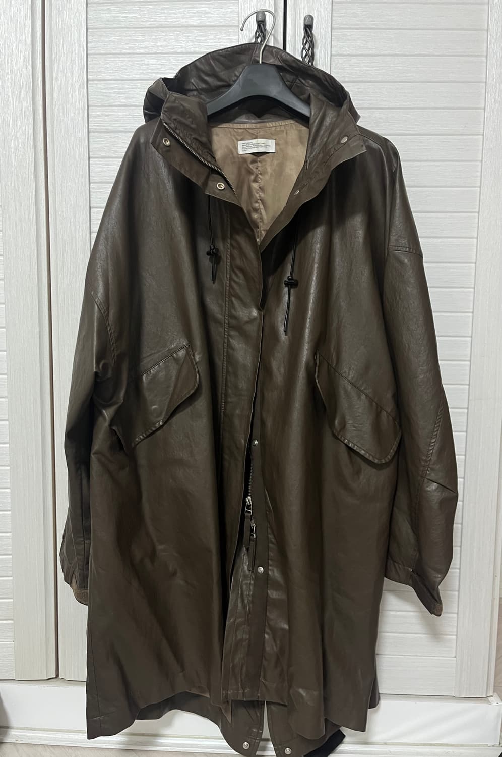 파르티멘토 비건 레더 피쉬테일 파카 상품이미지4