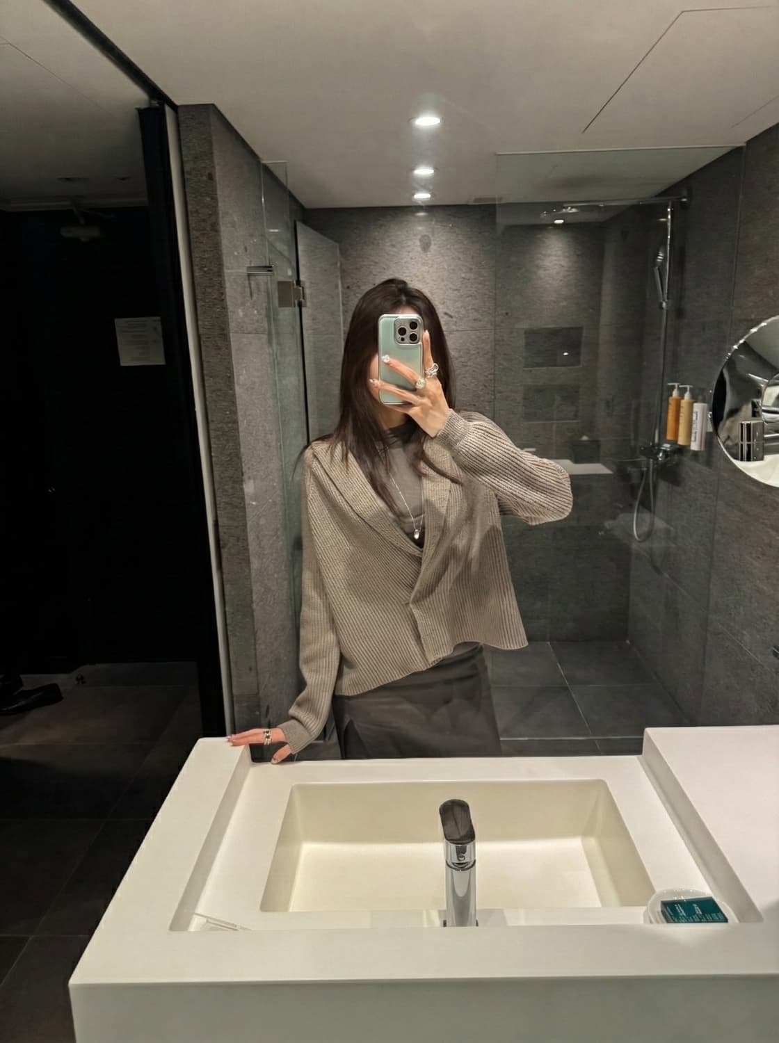 필립림 원버튼 가디건 M 상품이미지1