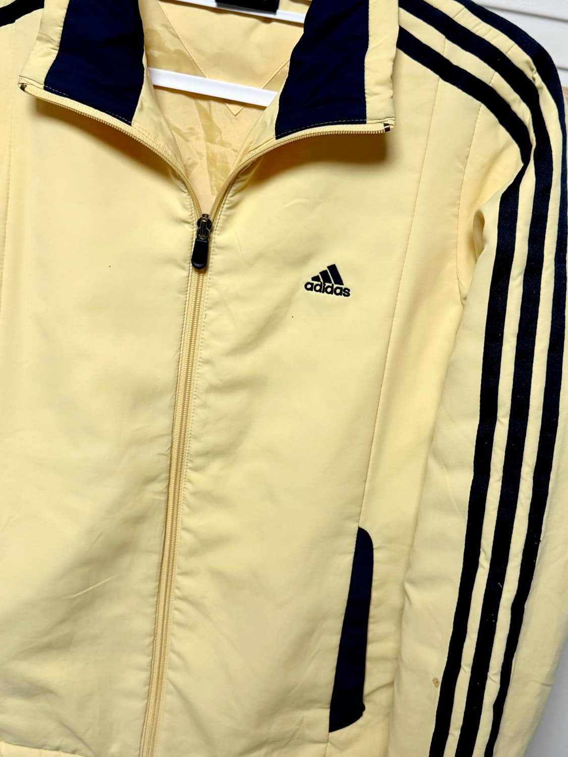 아디다스 삼선 연노랑 바람막이 점퍼 자켓 초경량 상품이미지6