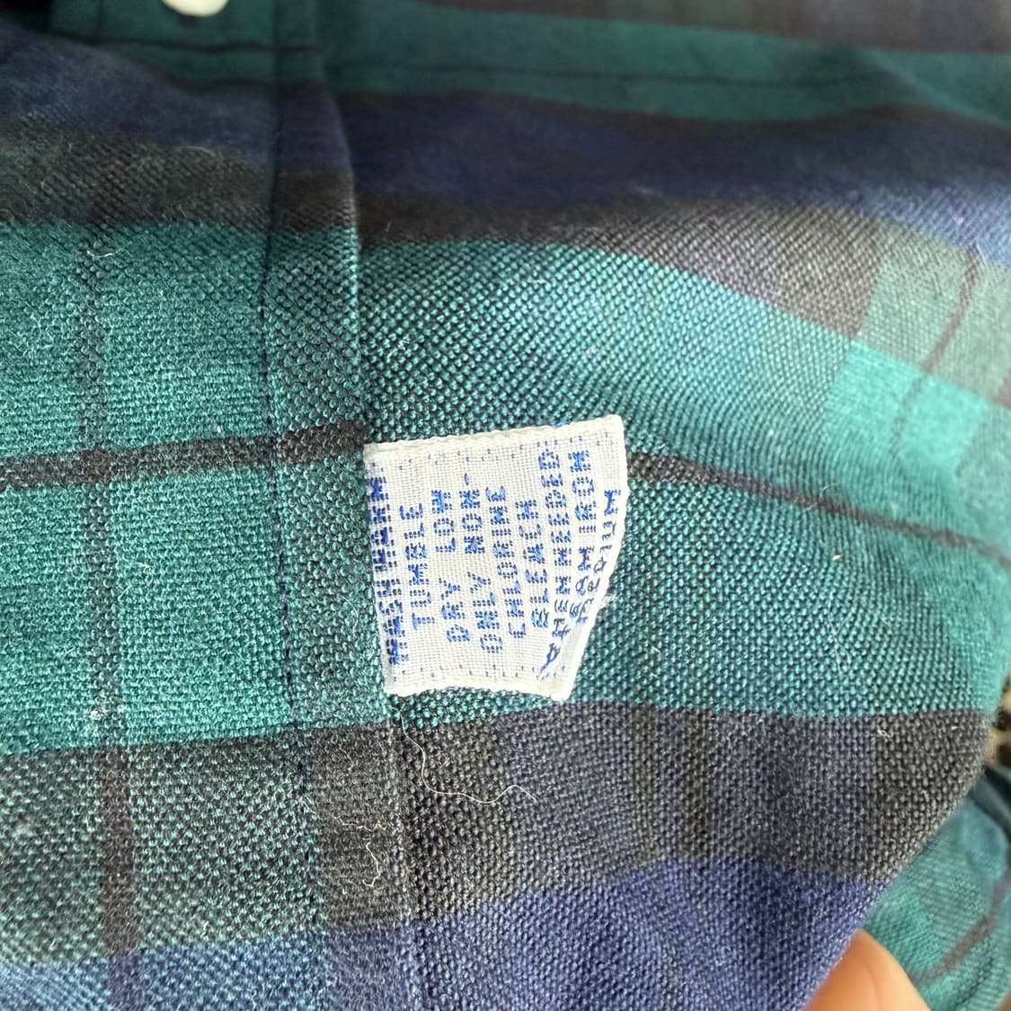 (무료배송)M) 90s 폴로랄프로렌 블랙와치 셔츠 상품이미지5