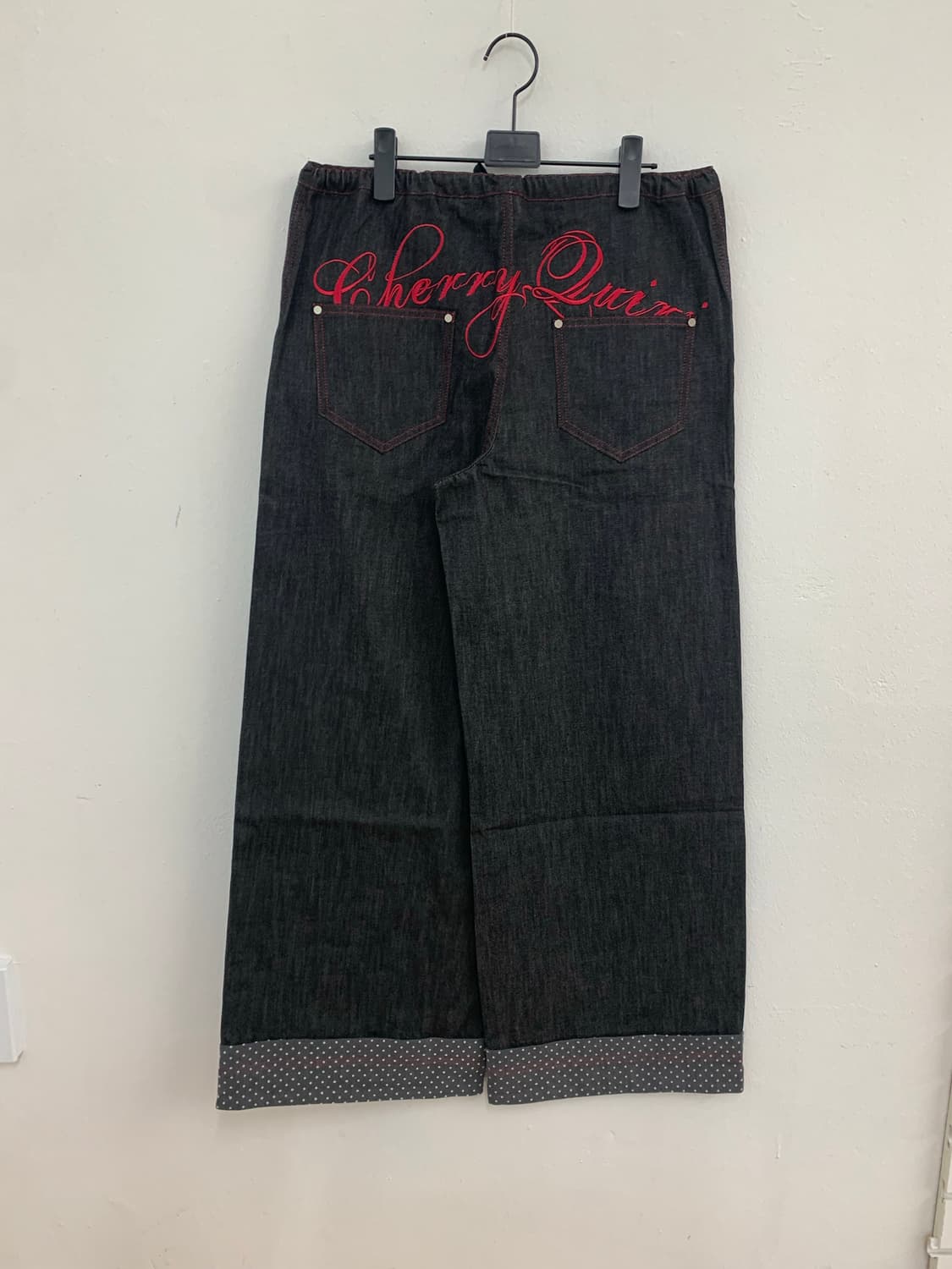 CHERRYQUIRI LACE LAYERED ROLL UP DENIM - 상품이미지3
