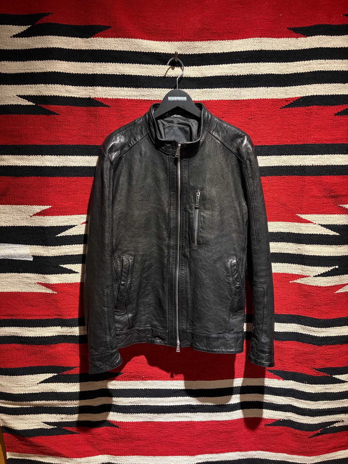 Single sheep skin biker jacket / 양가죽 바이커 상품이미지1