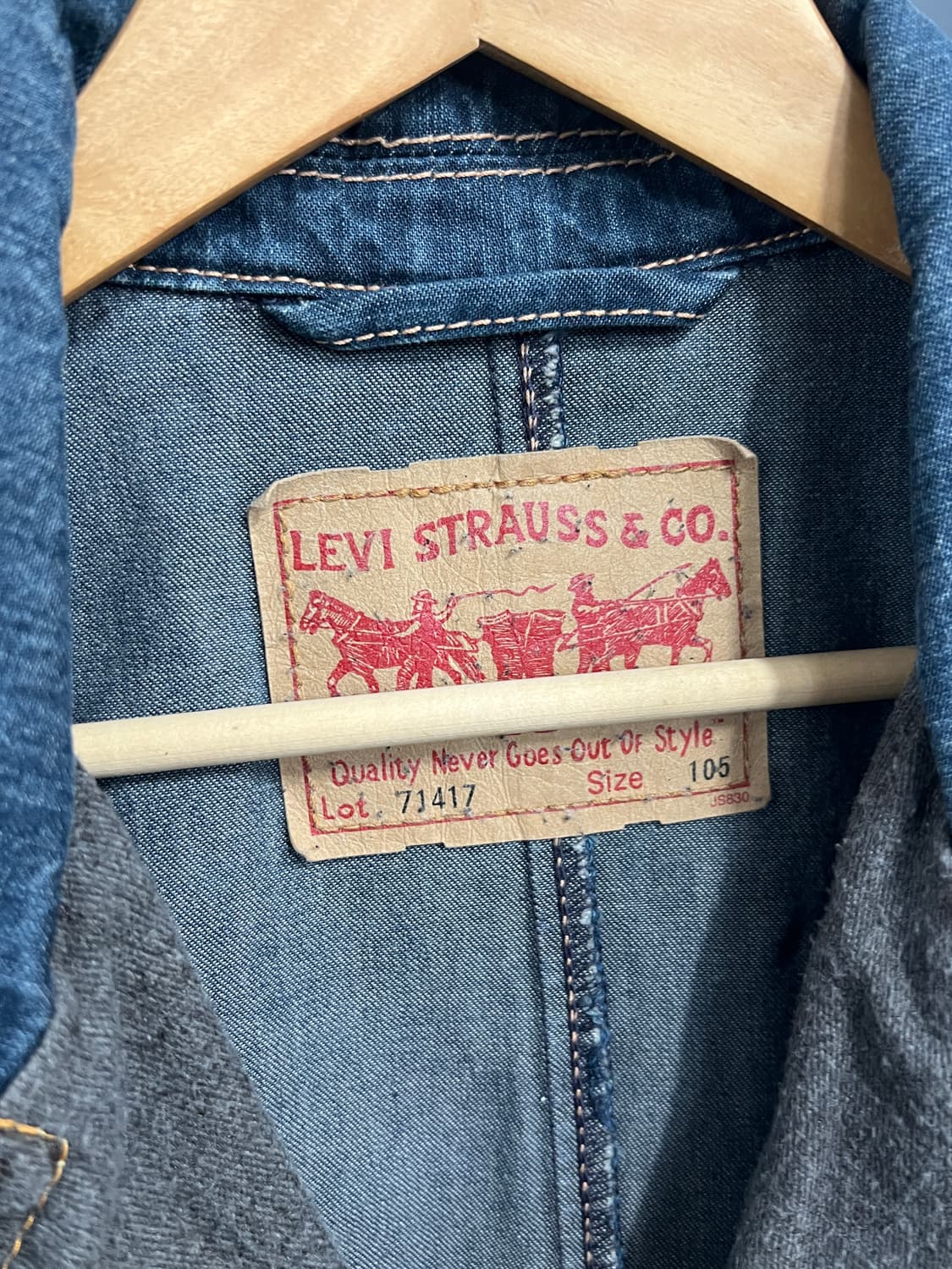 Levis 리바이스 71417 캐주얼 워크웨어 데님 자켓 상품이미지6