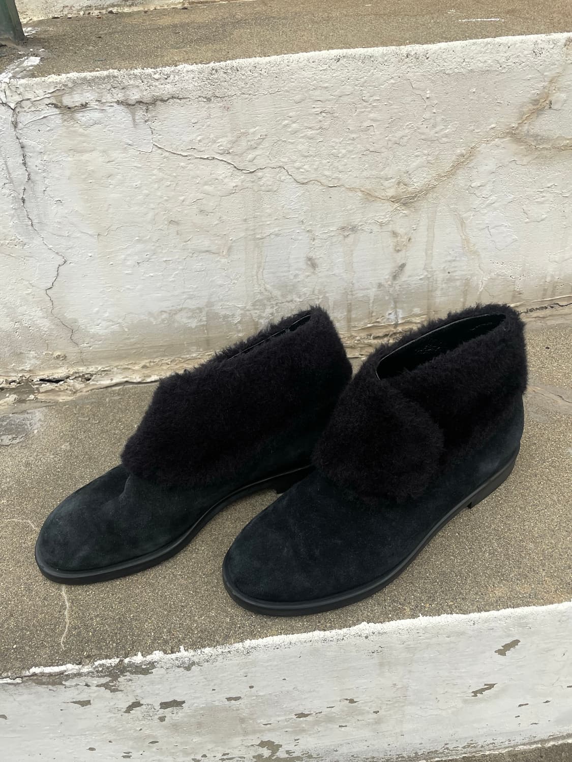 Yohji yamamoto 스웨이드 퍼 shoes 상품이미지1