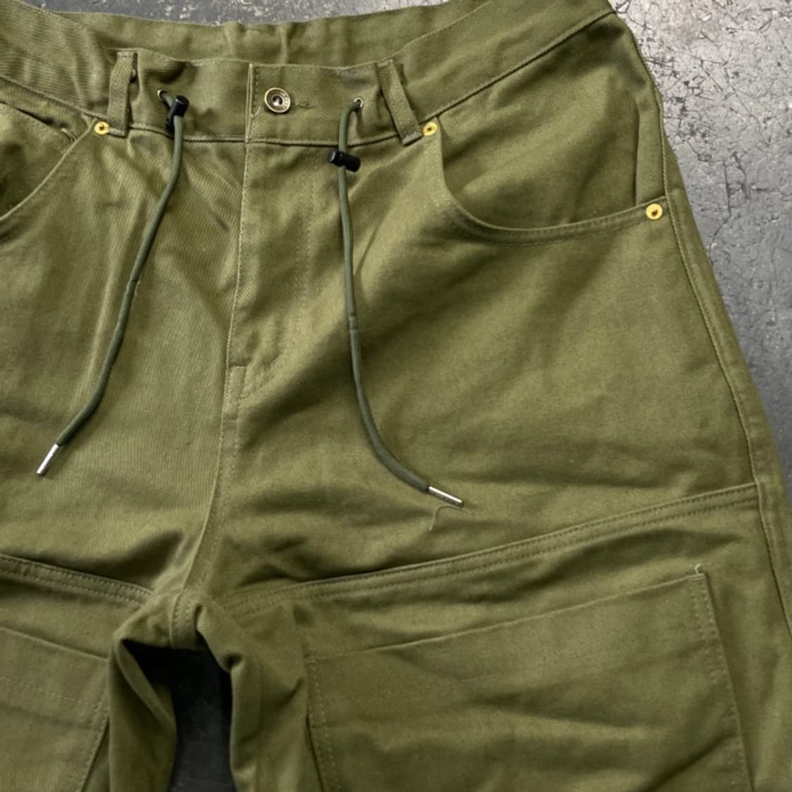 빈티지 더블니 와이드 치노팬츠 상품이미지2