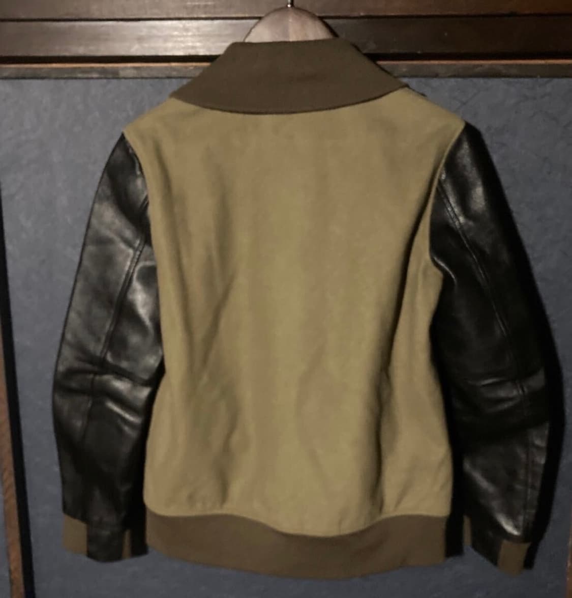 라드 뮤지션 레더 슬리브 울 바시티 자켓 상품이미지2