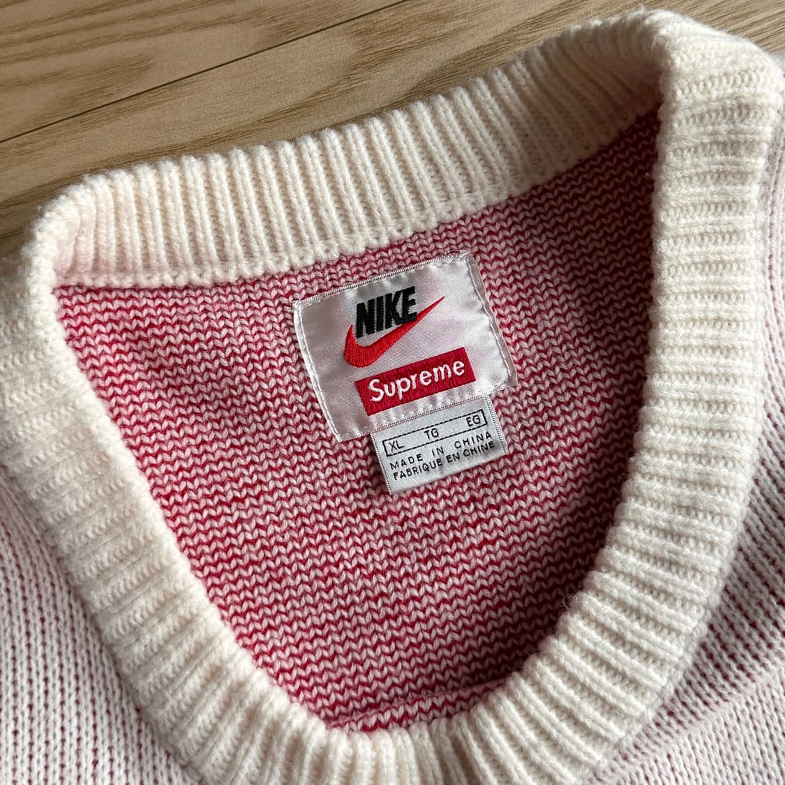 슈프림X나이키 니트 XL 판매 상품이미지4