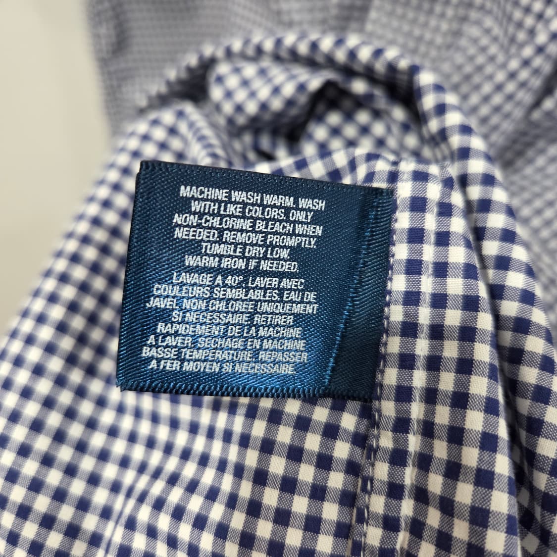 폴로랄프로렌 보이즈 버튼다운 체크 반팔셔츠 L(14/16)  상품이미지4