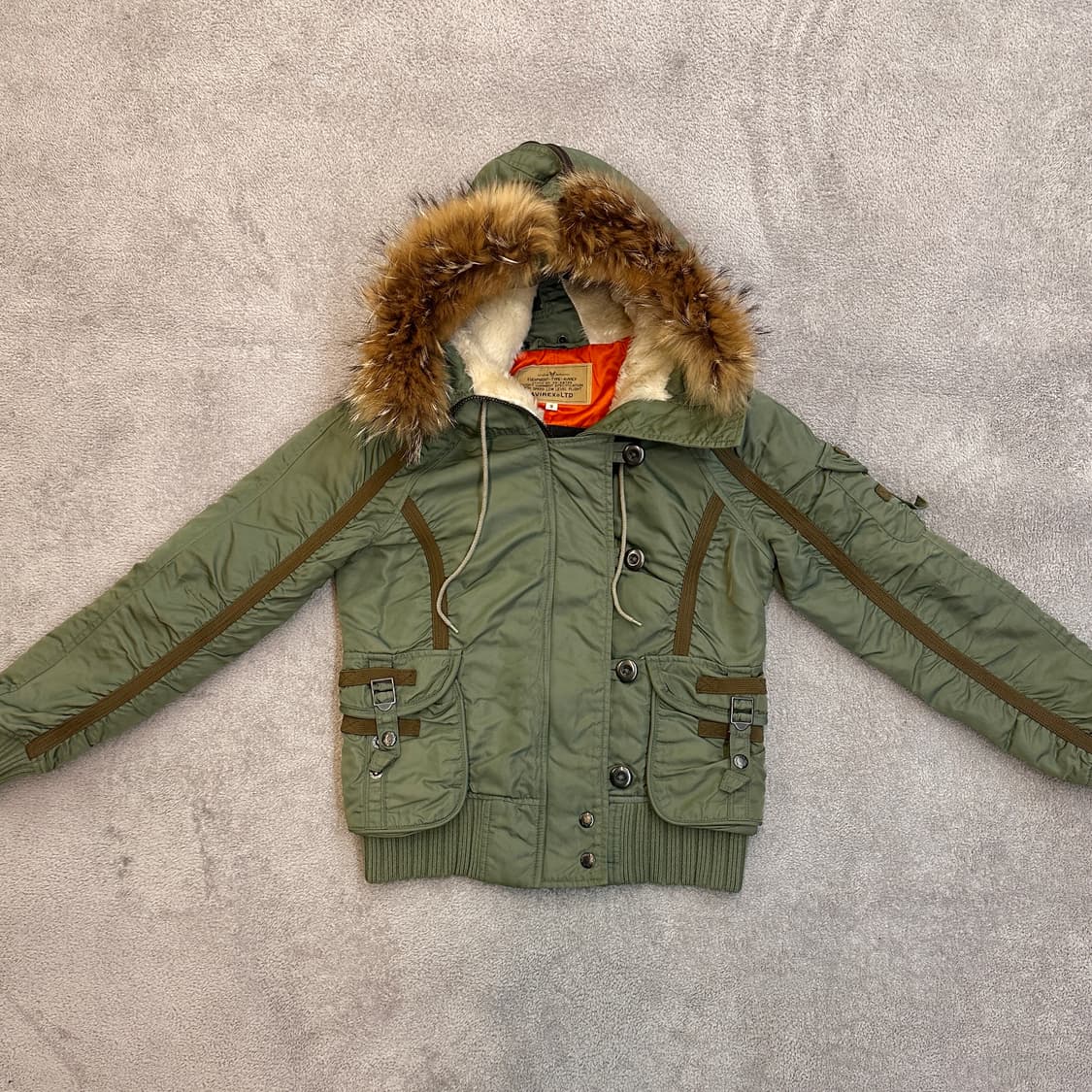 아비렉스 n2b 플라이트 자켓 카키 상품이미지6