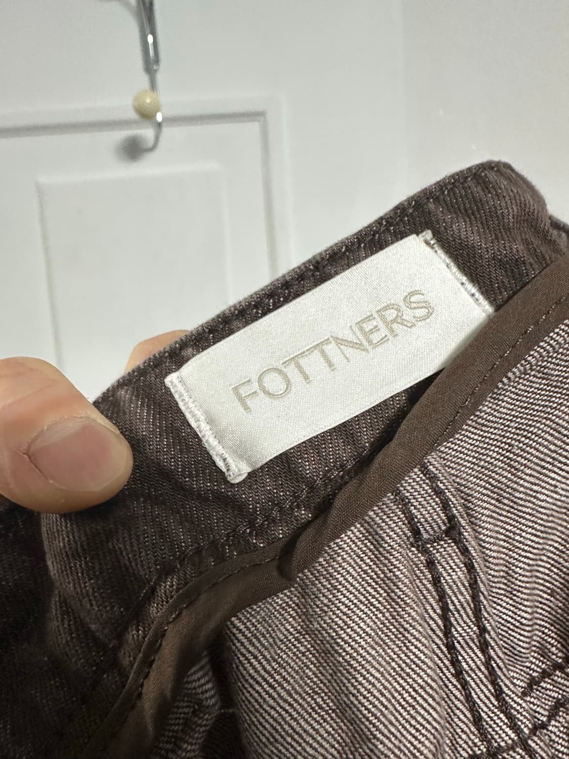 포트너스 투턱 와이드 브라운 팬츠 상품이미지3