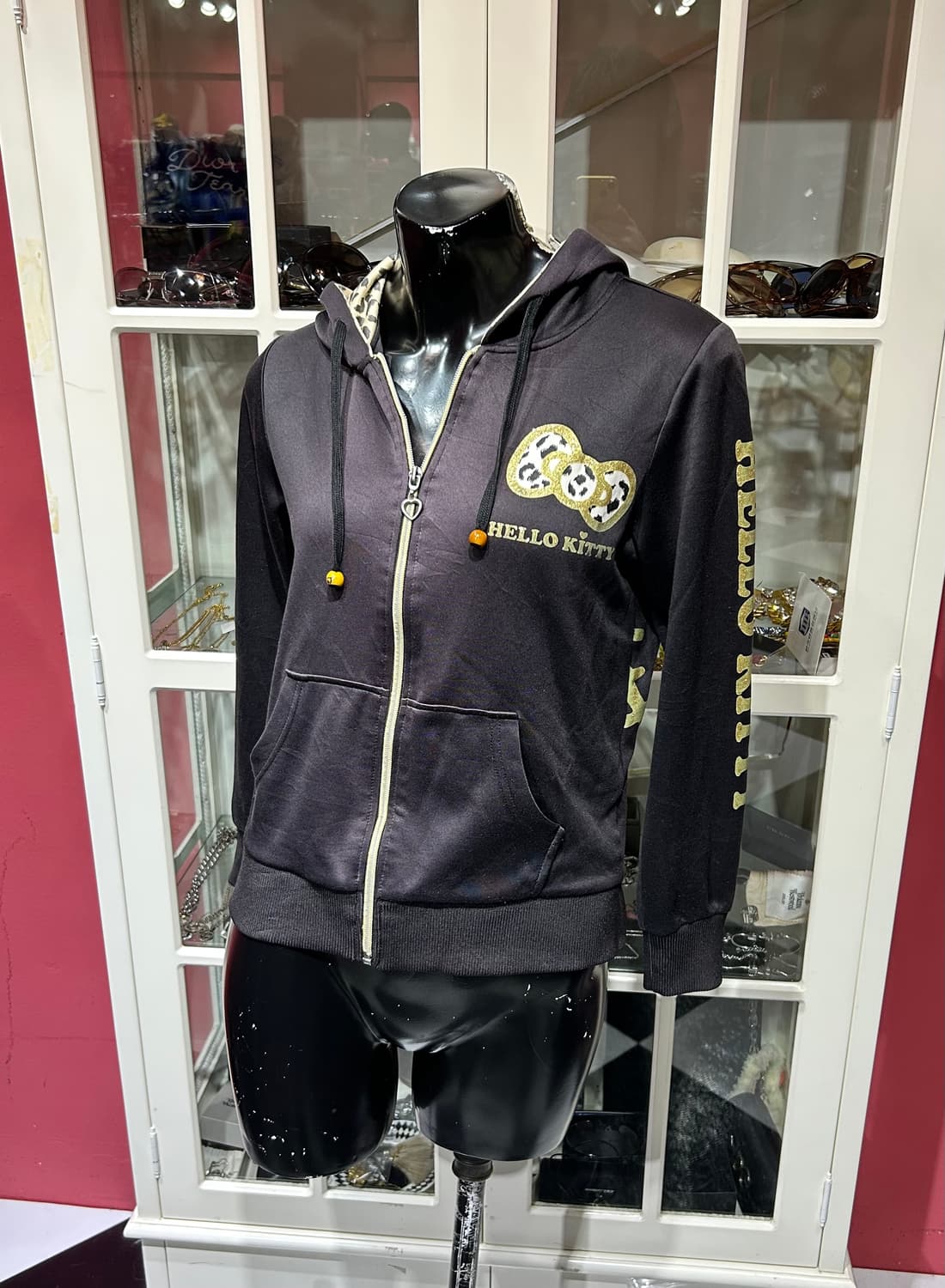 hello kitty hooded zip up 헬로키티 호피 후드집업 상품이미지1