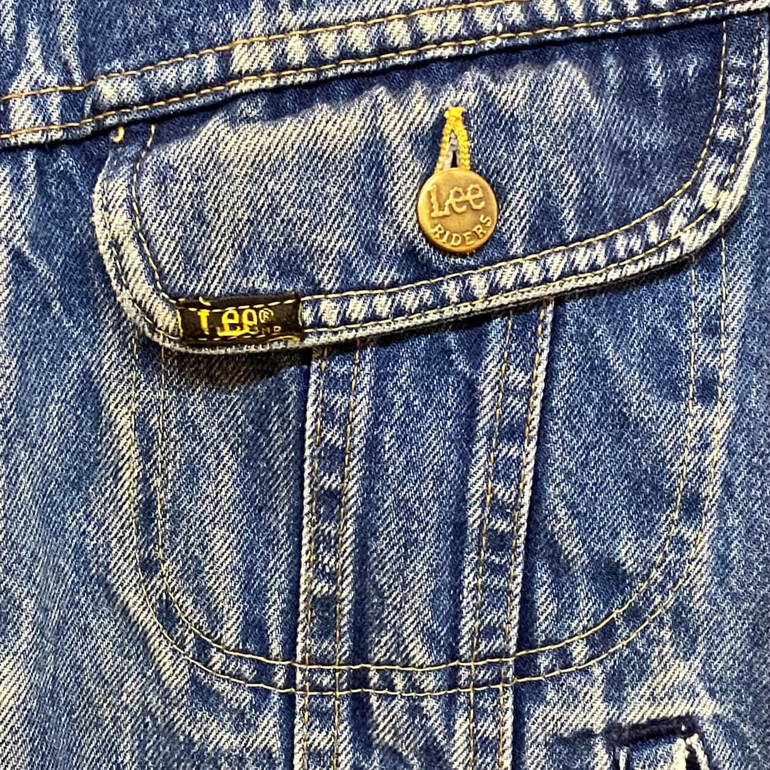 레어 90s Made in USA 빈티지 Lee 리 데님자켓 청자켓 상품이미지5