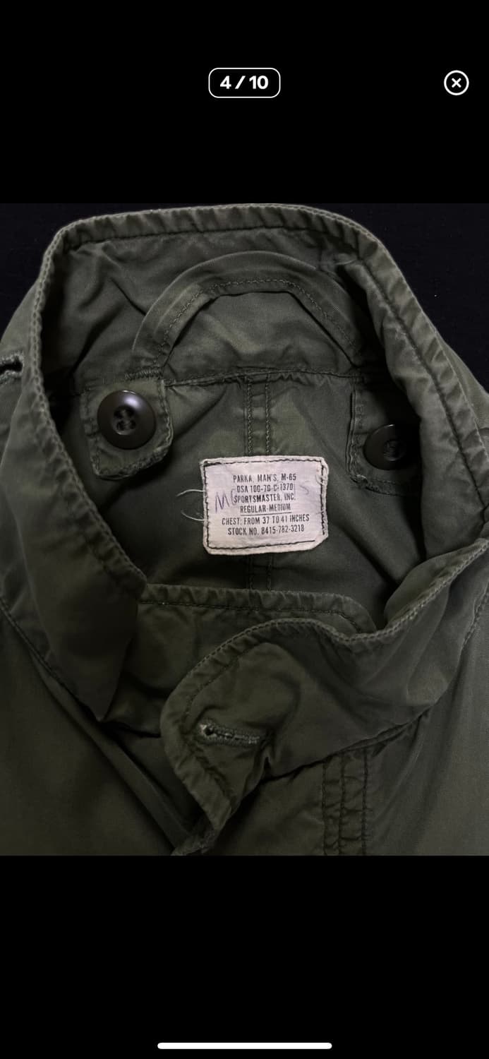 미군 오리전널 M-65  상품이미지4