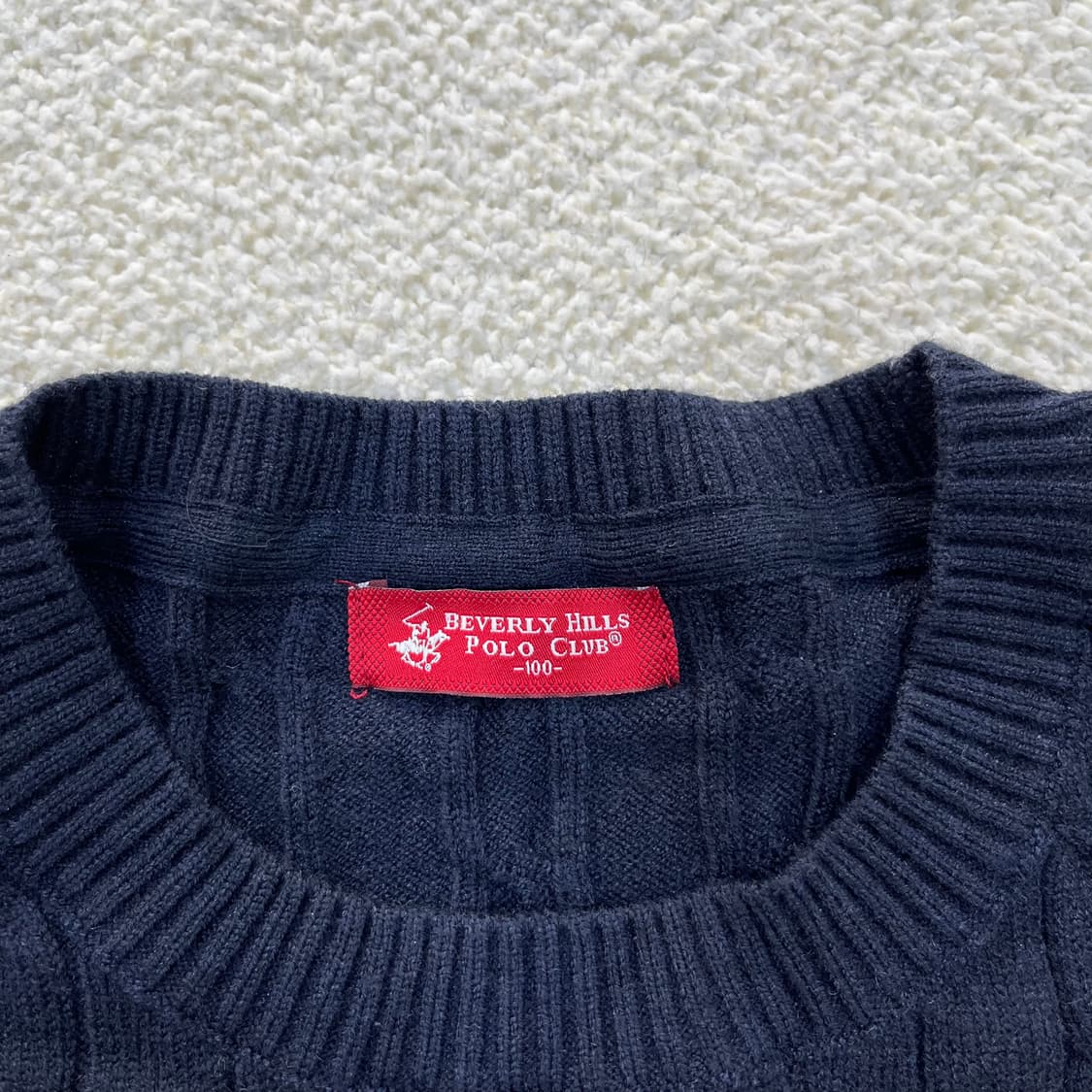 100 비버리힐즈 케이블 니트 스웨터 0312M1 상품이미지2