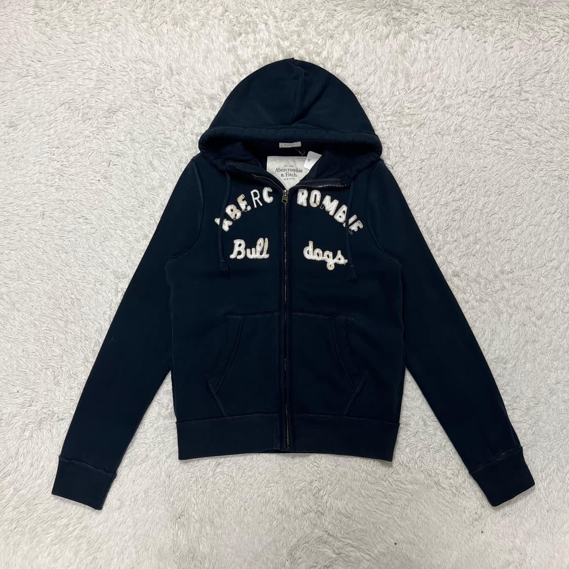 Abercrombie navy zip-up hoodie 상품이미지4