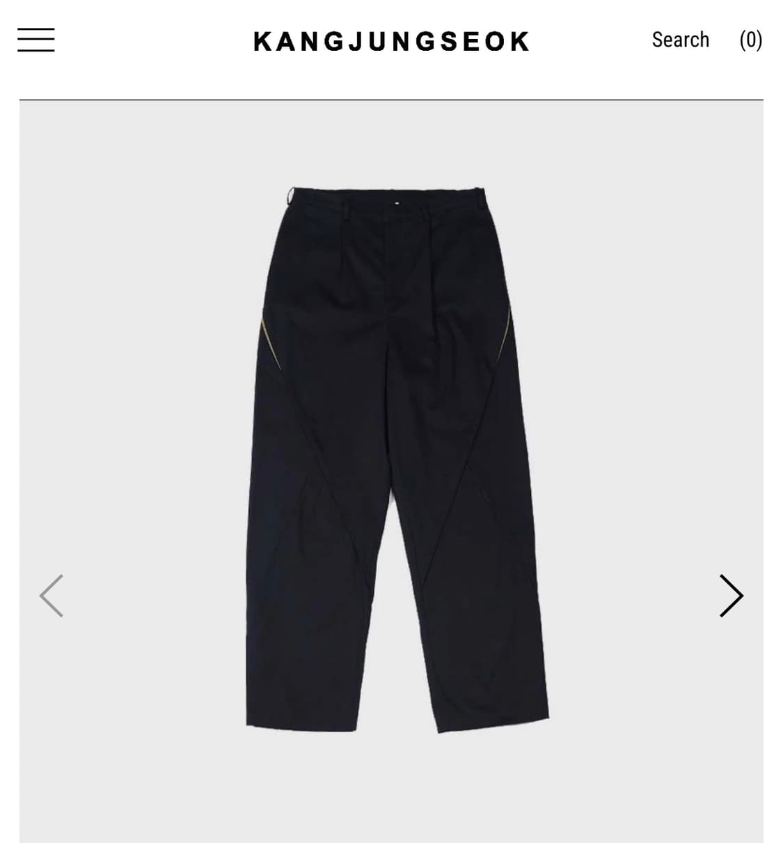 3)kangjungseok concealed trousers navy 상품이미지6